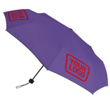 Custom Light Purple Red Automatic Umbrella