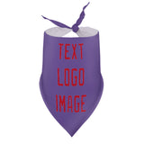 Custom Light Purple Red Pet Scarf