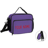 Custom Light Purple Red Lunch Bag