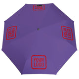 Custom Light Purple Red Automatic Umbrella
