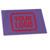 Custom Light Purple Red Flag