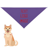 Custom Light Purple Red Pet Scarf