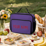 Custom Light Purple Red Lunch Bag