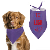 Custom Light Purple Red Pet Scarf