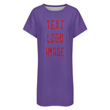 Custom Light Purple Red Nachthemd