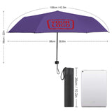Custom Light Purple Red Automatic Umbrella