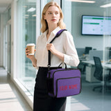 Custom Light Purple Red Lunch Bag