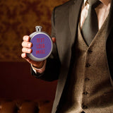 Custom Light Purple Red Hip Flask
