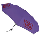 Custom Light Purple Crimson Red Automatic Umbrella