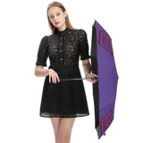 Custom Light Purple Crimson Red Automatic Umbrella