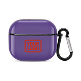 Custom Light Purple Orange Red AirPods Case (3rd Generation)