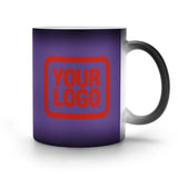 Custom Light Purple Orange Red Magic Mug