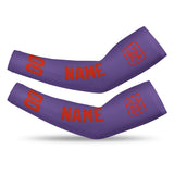 Custom Light Purple Orange Red Arm Sleeve