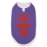 Custom Light Purple Orange Red Pet Vest