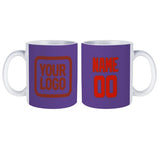 Custom Light Purple Orange Red Mug