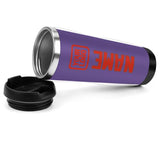 Custom Light Purple Orange Red Stainless Steel Water Cup