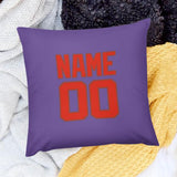 Custom Light Purple Orange Red Pillowcase