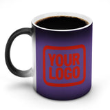 Custom Light Purple Orange Red Magic Mug