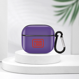 Custom Light Purple Orange Red AirPods Case (3rd Generation)