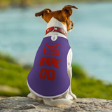 Custom Light Purple Orange Red Pet Vest