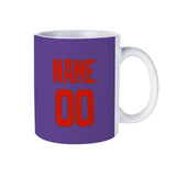 Custom Light Purple Orange Red Mug