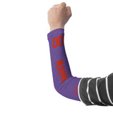 Custom Light Purple Orange Red Arm Sleeve