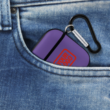 Custom Light Purple Orange Red AirPods Case