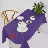 Custom Light Purple Coral Red Square Table Cloth