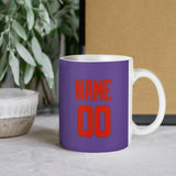 Custom Light Purple Orange Red Mug
