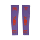 Custom Light Purple Orange Red Arm Sleeve