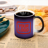 Custom Light Purple Orange Red Magic Mug