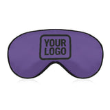 Custom Light Purple Black Sleep Mask