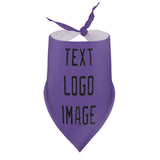 Custom Light Purple Black Pet Scarf