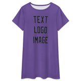 Custom Light Purple Black Nachthemd