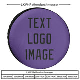 Custom Light Purple Black Truck Tires