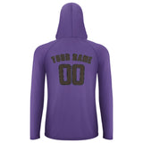 Custom Light Purple Brown UV-Hoodie