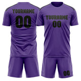 Custom Light Purple Olive Soccer Jersey