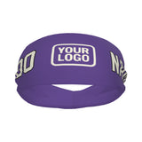 Custom Light Purple Cream Sports headband