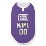 Custom Light Purple Cream Pet Vest