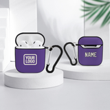 Custom Light Purple Cream AirPods Case