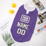 Custom Light Purple Cream Pet Vest