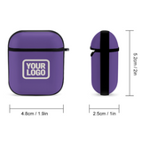 Custom Light Purple Cream AirPods Case