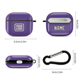 Custom Light Purple Cream AirPods Case (3rd Generation)