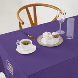 Custom Light Purple Black Square Table Cloth