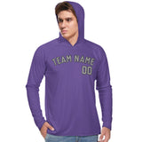 Custom Light Purple Gray UV-Hoodie