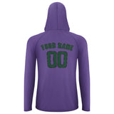 Custom Light Purple Green UV-Hoodie