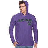 Custom Light Purple Green UV-Hoodie