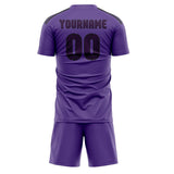 Custom Light Purple Purple Soccer Jersey