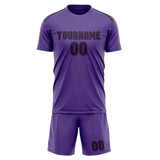 Custom Light Purple Purple Soccer Jersey