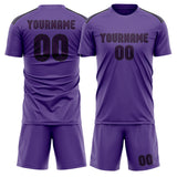 Custom Light Purple Purple Soccer Jersey